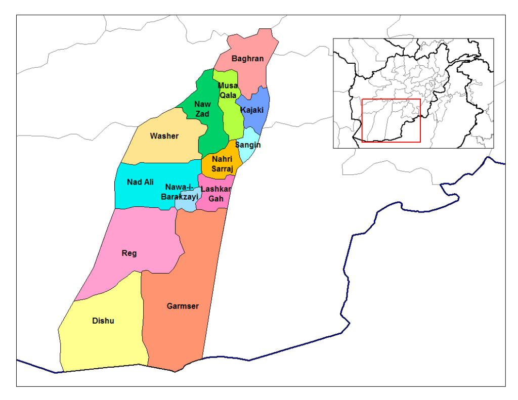 Helmand districts
