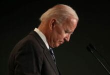 Former Vice president Joe Biden speaks at the International Association of Fire Fighters legislative conference in Washington on March 12, 2019.Win McNamee / Getty Images file