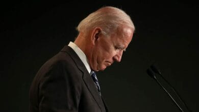 Former Vice president Joe Biden speaks at the International Association of Fire Fighters legislative conference in Washington on March 12, 2019.Win McNamee / Getty Images file