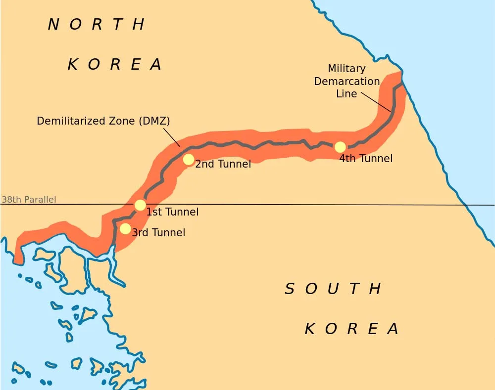حملات سوڤيتية مُضلِلة ساهمت بإنشاء كوريا الشمالية 3 Korea_DMZ
