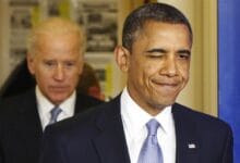 Thursday, January 03, 2013 U.S. President Barack Obama winks as he arrives with Vice President Joe Biden (L) in the briefing room to make remarks after the House of Representatives acted on legislation intended to avoid the "fiscal cliff," at the White House in Washington January 1, 2013. The Republican-controlled House backed a tax hike on the top U.S. earners shortly before midnight on Tuesday, ending weeks of high-stakes budget brinkmanship that threatened to spook consumers and throw financial markets into turmoil. REUTERS/Jonathan Ernst