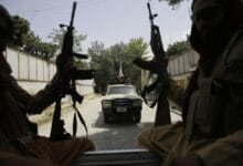 Taliban fighters patrol in Kabul, Afghanistan, Thursday, Aug. 19, 2021. The Taliban celebrated Afghanistan's Independence Day on Thursday by declaring they beat the United States, but challenges to their rule ranging from running a country severely short on cash and bureaucrats to potentially facing an armed opposition began to emerge. (AP Photo/Rahmat Gul)