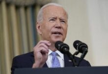 FILE - In this Sept. 24, 2021, file photo President Joe Biden speaks about the COVID-19 response and vaccinations in the State Dining Room of the White House in Washington. Biden is losing support among critical groups in his political base as some of his core campaign promises falter, raising concerns among Democrats that the voters who put him in office may feel less enthusiastic about returning to the polls in next year's midterm elections. (AP Photo/Patrick Semansky, File)