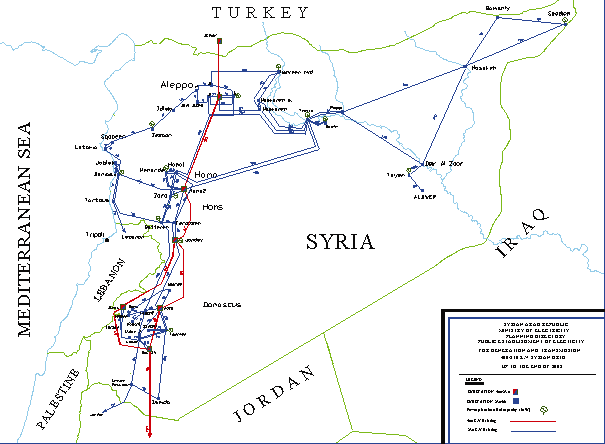 كيف تستفيد إيران من البنية التحتية لشبكة العراق الكهربائية من أجل مصالحها الخاصة ؟ 6 syria energy grid