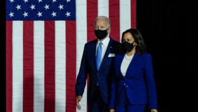Joe Biden and Running Mate Kamala Harris Deliver Remarks In Delaware
