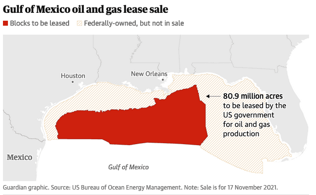 إدارة جو بايدن تقول : إستخراج النفط والغاز من خليج المكسيك لا تؤثر على المناخ :) 3 1