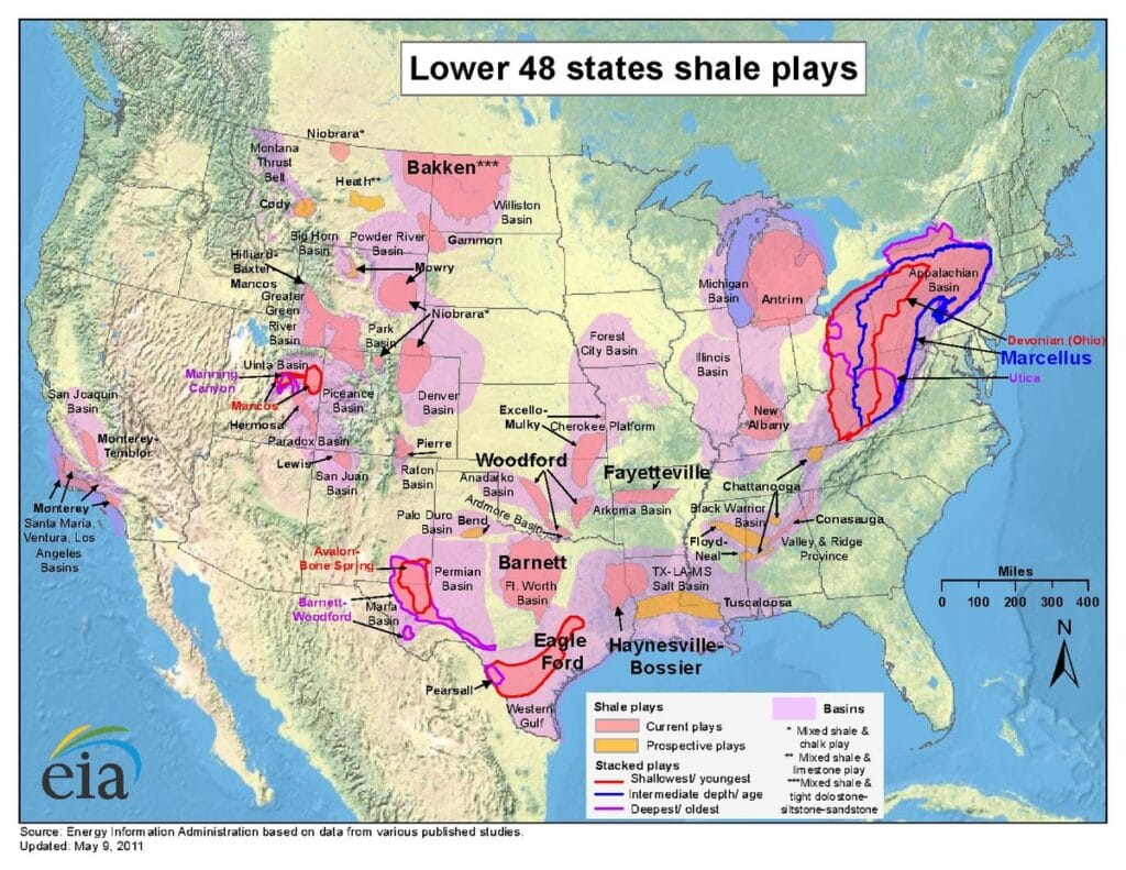إدارة جو بايدن تقول : إستخراج النفط والغاز من خليج المكسيك لا تؤثر على المناخ :) 5 United_States_Shale_gas_plays_May_2011.pdf