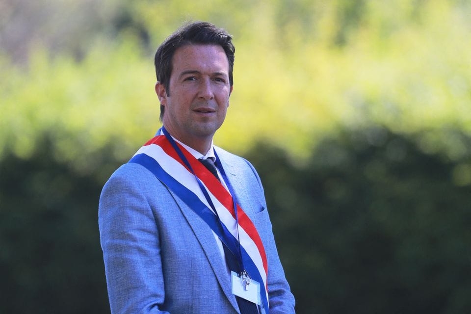 French Member of Parliament of the right-wing Les Republicains (LR) party Guillaume Peltier waits for the arrival of French President Emmanuel Macron for a visit on the theme of the "learning summer camps" at Chambord castle, France July 22, 2020. Ludovic Marin/Pool via REUTERS