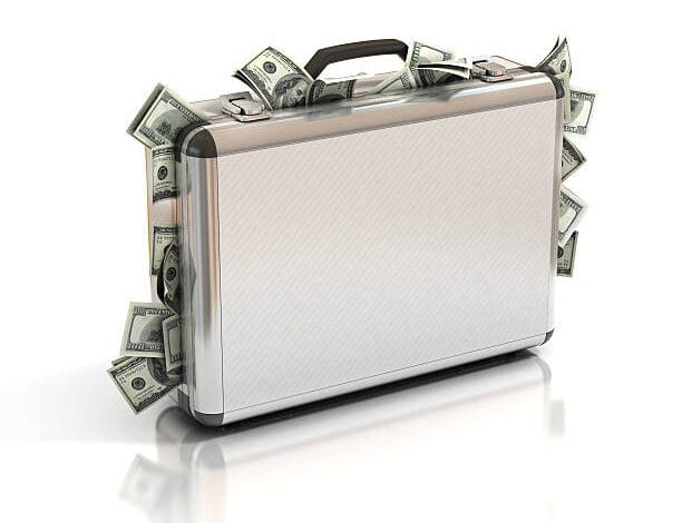 case full of dollar