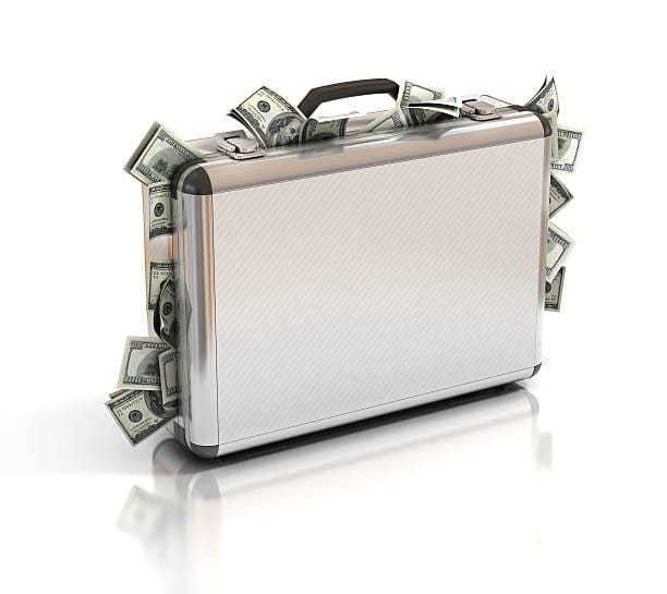 case full of dollar