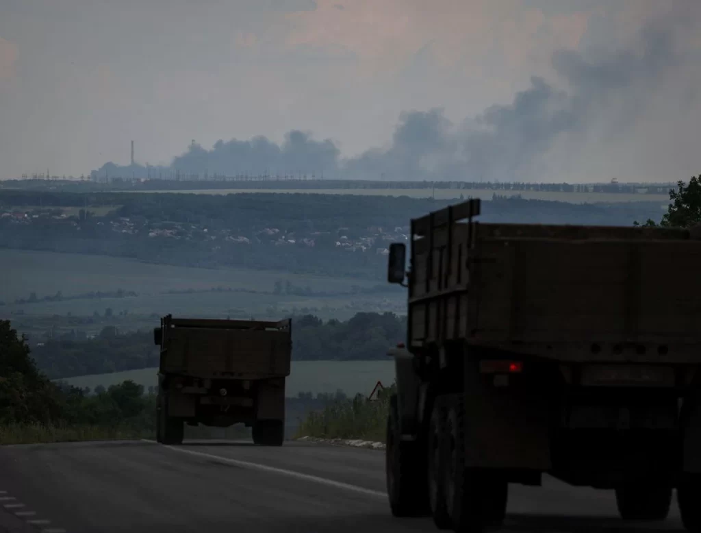 Svitlodarsk, Donetsk region, Ukraine June 12, 2022. REUTERS Gleb Garanich