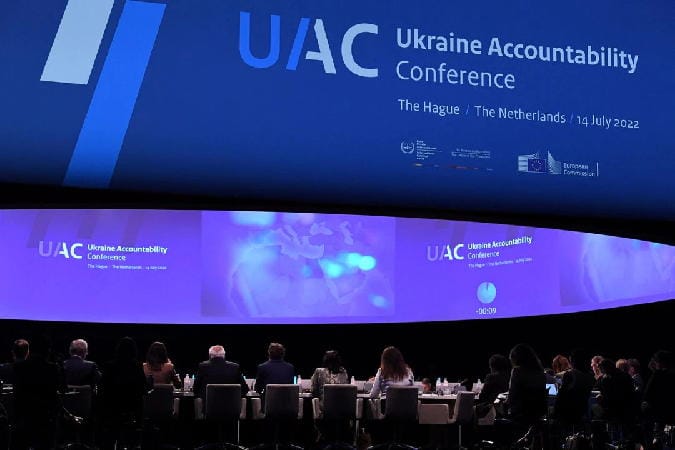Ukraine Accountability Conference in The Hague, Netherlands, July 14, 2022. REUTERS Piroschka van de Wouw