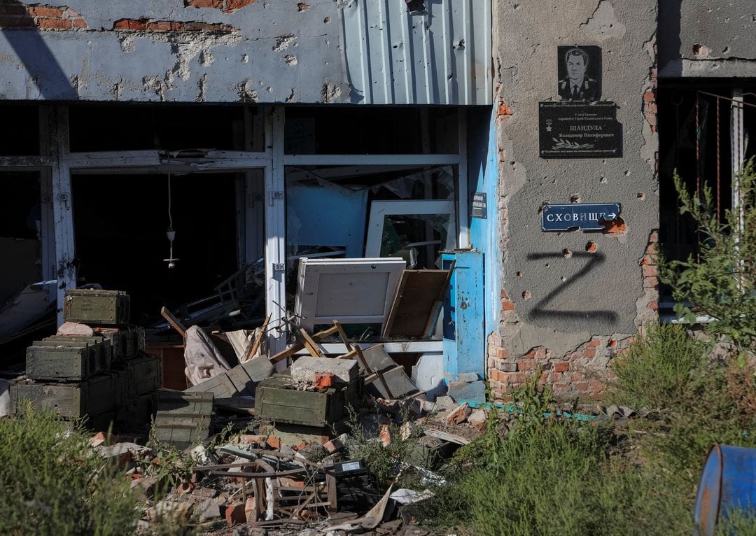 Hrakove, recently liberated by Ukrainian Armed Forces, in Kharkiv region, Ukraine September 9, 2022. REUTERS Vyacheslav Madiyevskyy