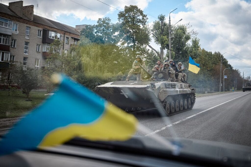 Kharkiv region, Ukrain September 19, 2022. Ukrainian Presidential Press Service REUTERS