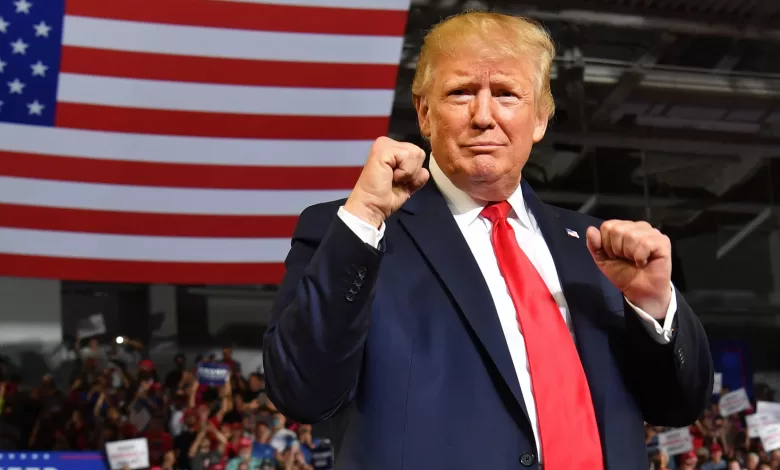 President Donald Trump in Greenville, North Carolina, on July 17, 2019.