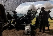 U.S. Marines fire an M777 155mm howitzer. (Sgt. Danny Gonzalez/U.S. Marine Corps)