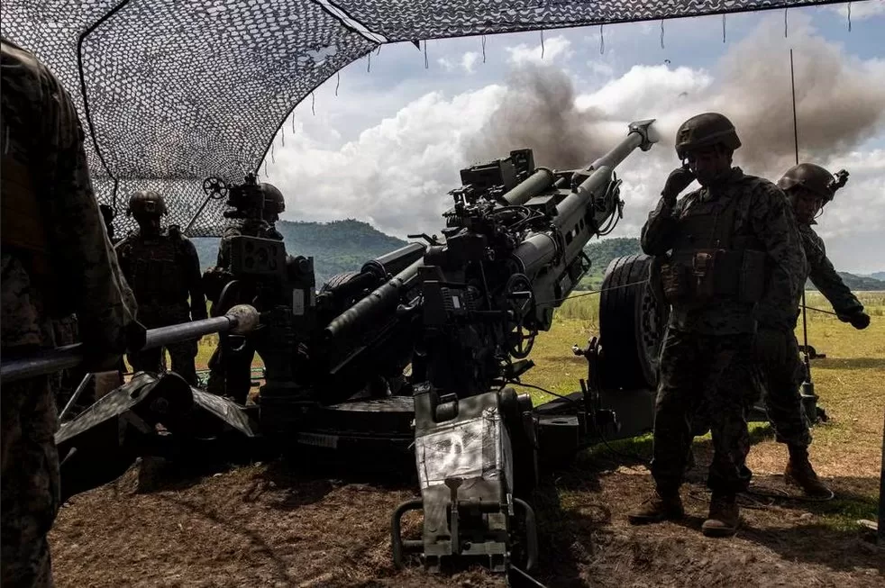 U.S. Marines fire an M777 155mm howitzer. (Sgt. Danny Gonzalez/U.S. Marine Corps)