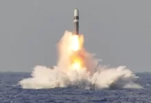 UGM-133A Trident II launches the SLBM