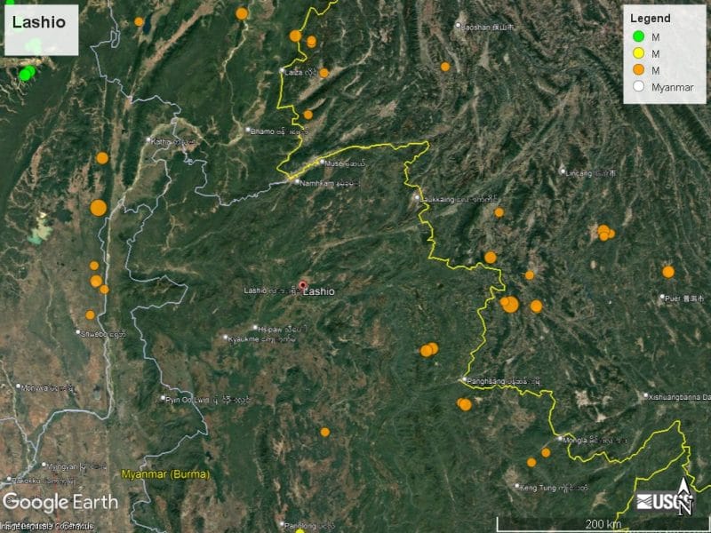 الصين مُحتارة بين دعم المتمردين، والحفاظ على علاقتها مع المجلس العسكري في مينمار 3 Lashio