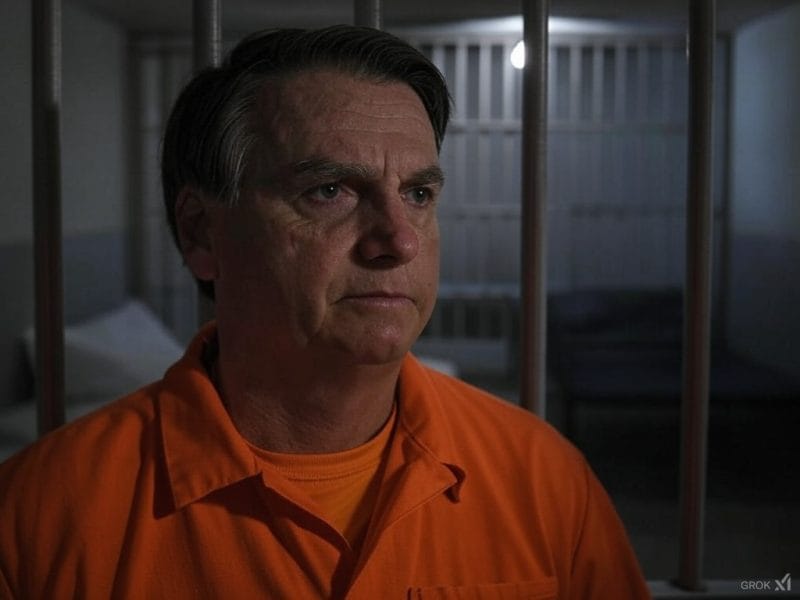 الرئيس البرازيلي السابق جايير بولسونارو تم إتهامه بقيادة منظمة إجرامية لتدمير الديمقراطية 1 Jair Bolsonaro behind bars