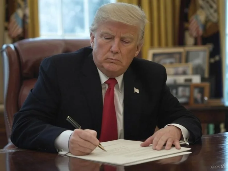 الولايات المتحدة ترفع الإيقاف الخاص بالتبرعات لصالح برنامج الأغذية العالمي 1 trump signed